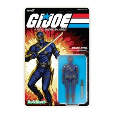 Super7 G.I. Joe Reaction  Wave 03  Cartoon  - Snake Eyes  Cartoon  Action Figure