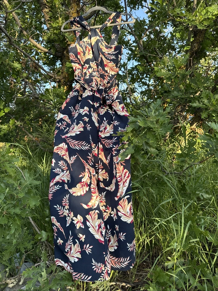 Mono para mujer Joie de cobre talla 6 Trinity floral pierna ancha recortado sin mangas Foto 4 de 4