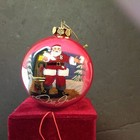 Dale Earnhardt Glass Christmas Ornament new perfect in velvet box.