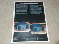 Krell MDA-300 Mono Amplifier Ad, 1994, 1 page, Article, Info