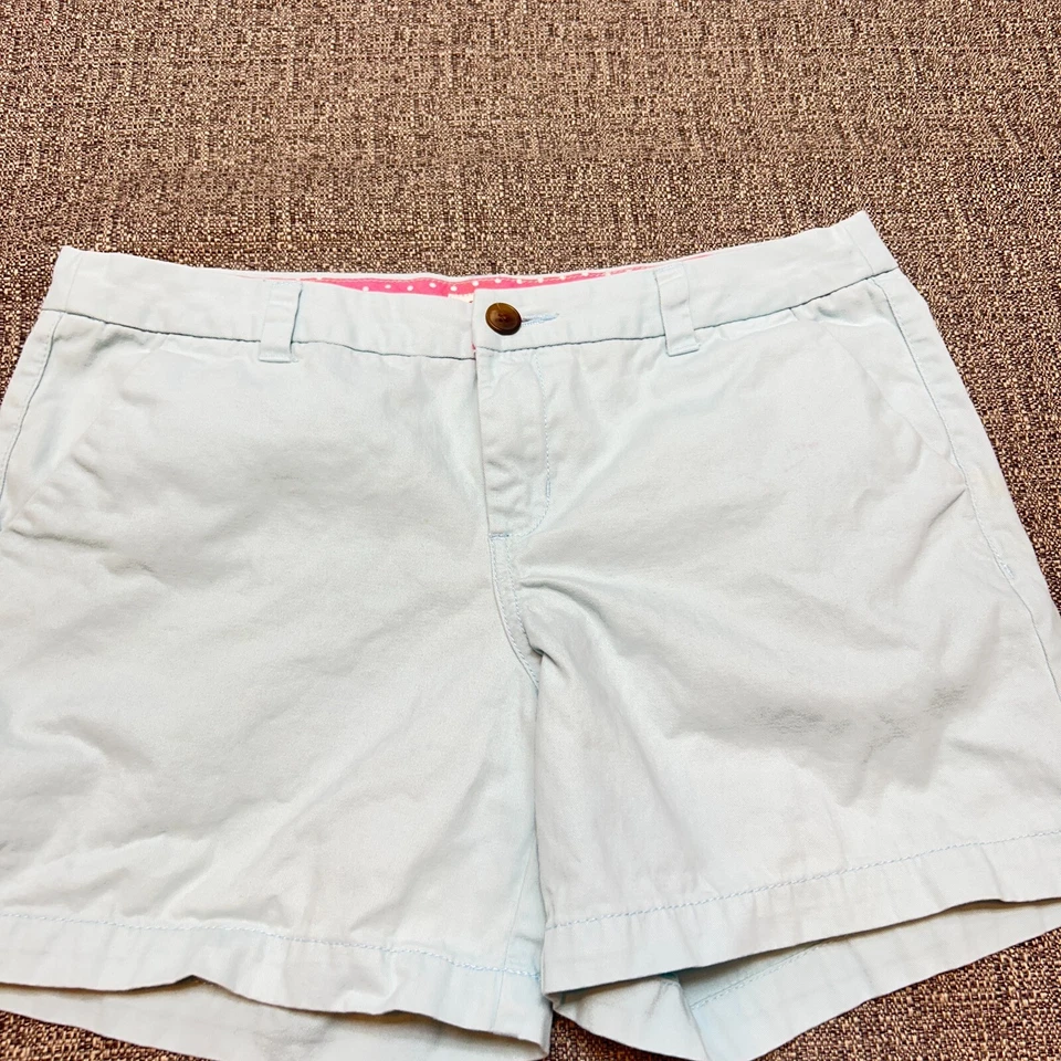 Шорты женские Merona 8 светло-голубых зеленых карманов подпоясанные китайские повседневные с низкой талией - Изображение 3 из 4