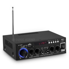 Bluetooth Home Car Boat Audio Amplifier Mic Power Amp Stereo Wireless Receiver