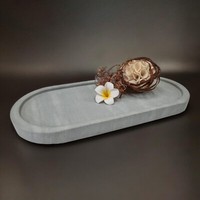 Zeolit Deko Schale Oval GrüN Ablage Tablett Badezimmer ZubehöR Kosmetik Teller