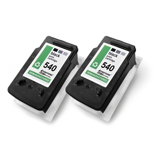 2x Eco Inchiostro Nero Sostituita Canon PG540XL PG-540 XL 4059844171915 - Foto 5