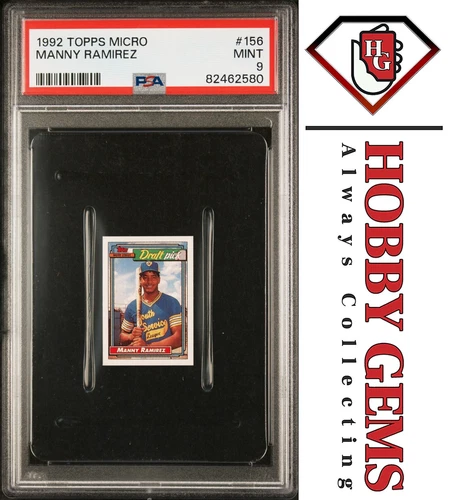 MANNY RAMIREZ PSA 9 1992 Topps Micro RC #156 C2