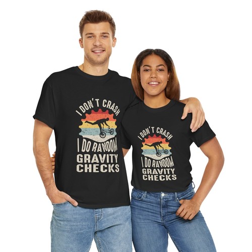 Radfahren Fahrrad Unisex Heavy Cotton Tee T-Shirt "Gravity Checks" - Bild 9 von 118