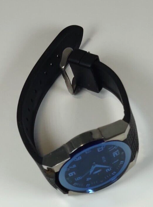 RELIC BY FOSSIL MEN'S WATCH JAKE ZR11861 RAISED BLUE CRYSTAL W/DATE