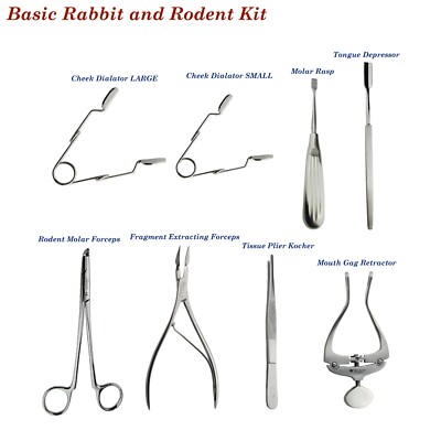 Veterinärinstrumente Basic Kaninchen & Nagetier Kit Kleintier Dissektionschirurgie