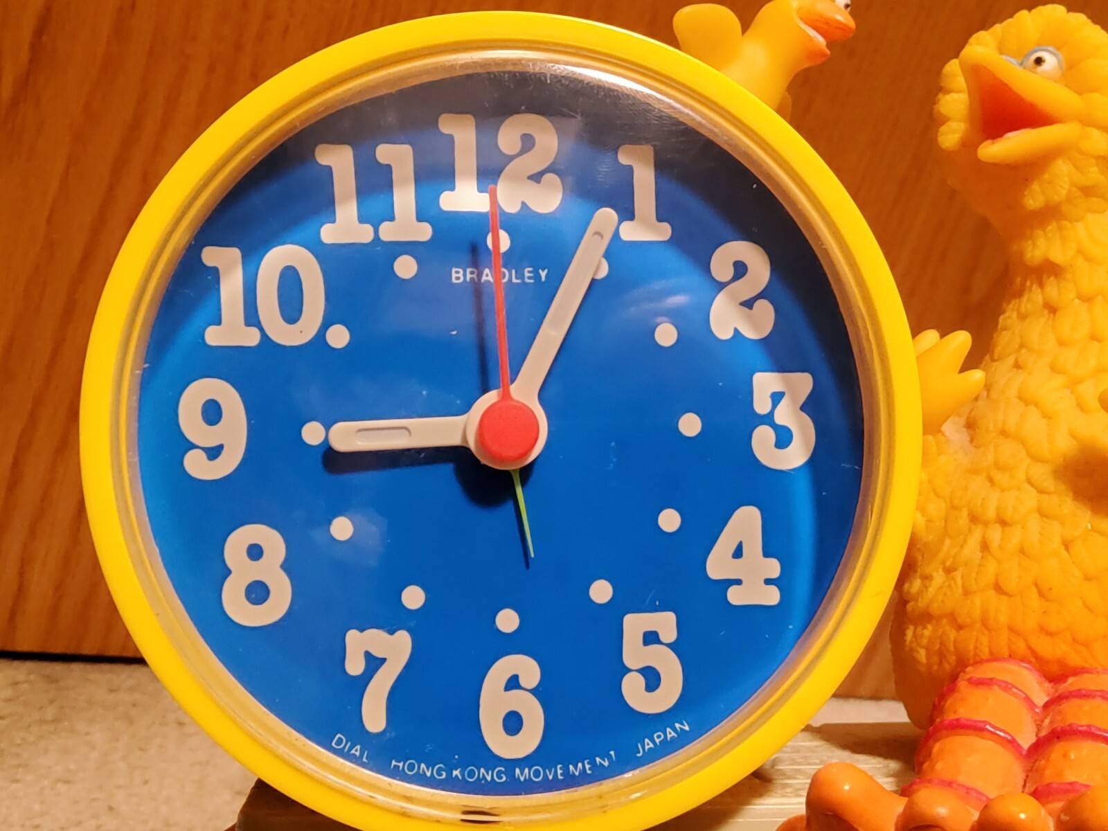 Sesame Street Big Bird WindUp Bradley Talking Alarm Clock, No Sound