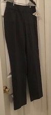 Talbots Slimming Pull-On Straight Leg Pants Gray Size 10 NWT