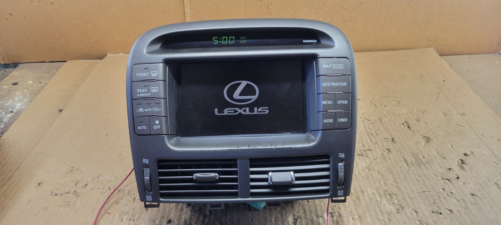 2005 LEXUS LS430 HEAD UNIT NAVIGATION INFORMATION DISPLAY OEM 86110