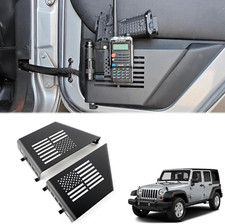 Metal Rear Door Storage Box Door Side Insert Organizer Pocket For Jeep Wrangler