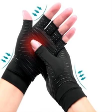 Copper Compression Arthritis Gloves for Computer Typing Daily Work Hands Support