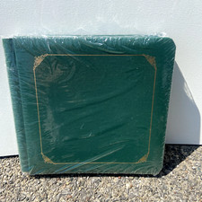 Creative Memories 7x7 Album NEW Forest Green Scrapbook Gold Edge Trim 12 Pages