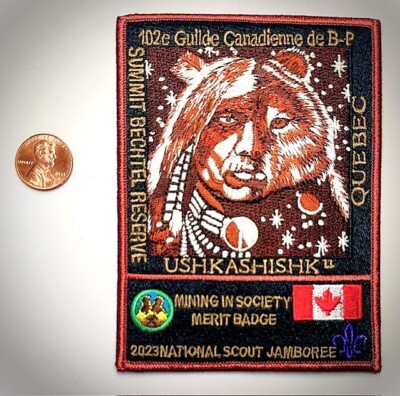 BOY SCOUT BSA USHKASHISHK 2023 JAMBOREE MINING MB STAFF CANADIAN CONTINGENT RARE