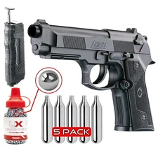 Umarex Beretta Elite II  .177 Cal Air Pistol w/ 1500 BBs, 5 CO2 & Speed loader