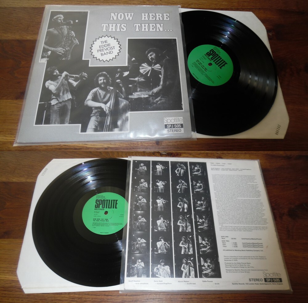 THE EDDIE PREVOST BAND - Now Here This Then LP ORG UK THE EDDIE PREVOST BAND - Now Here This Then LP ORG UK