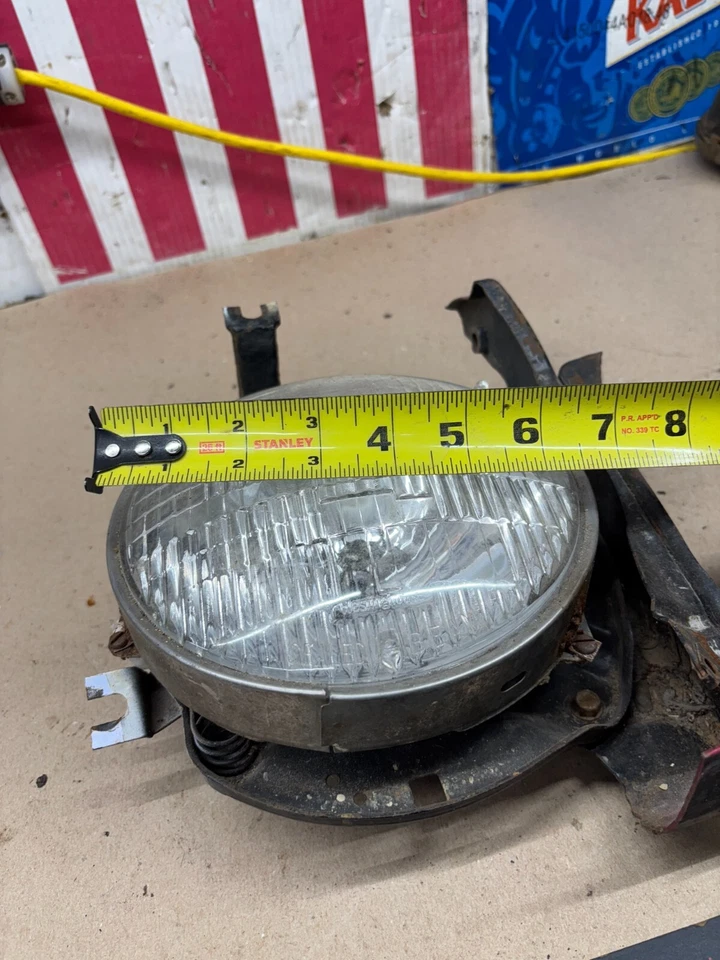 1966 1967 66 67 NOVA CHEVY 2 II HEADLIGHT MOUNT BRACKET AND BUCKET USED OEM OE - Image 4 of 4