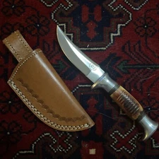 Chipaway Cutlery 3.5" Fixed Blade w/Leather Sheath