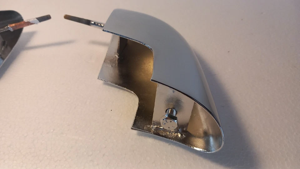 Fiat 1200 1500 1600 Osca cabriolet rostri paraurti posteriori rear bumper horns Foto 2 de 4