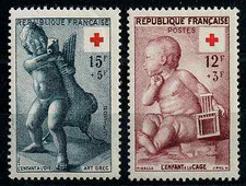 TIMBRES FRANCE 1955 Série n°1048/49 NEUF**