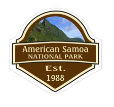 4" american samoa national park est 1988 bumper sticker decal usa made