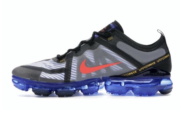 Size 10.5 - Nike Air VaporMax 2019 Black Hyper Blue for sale online | eBay
