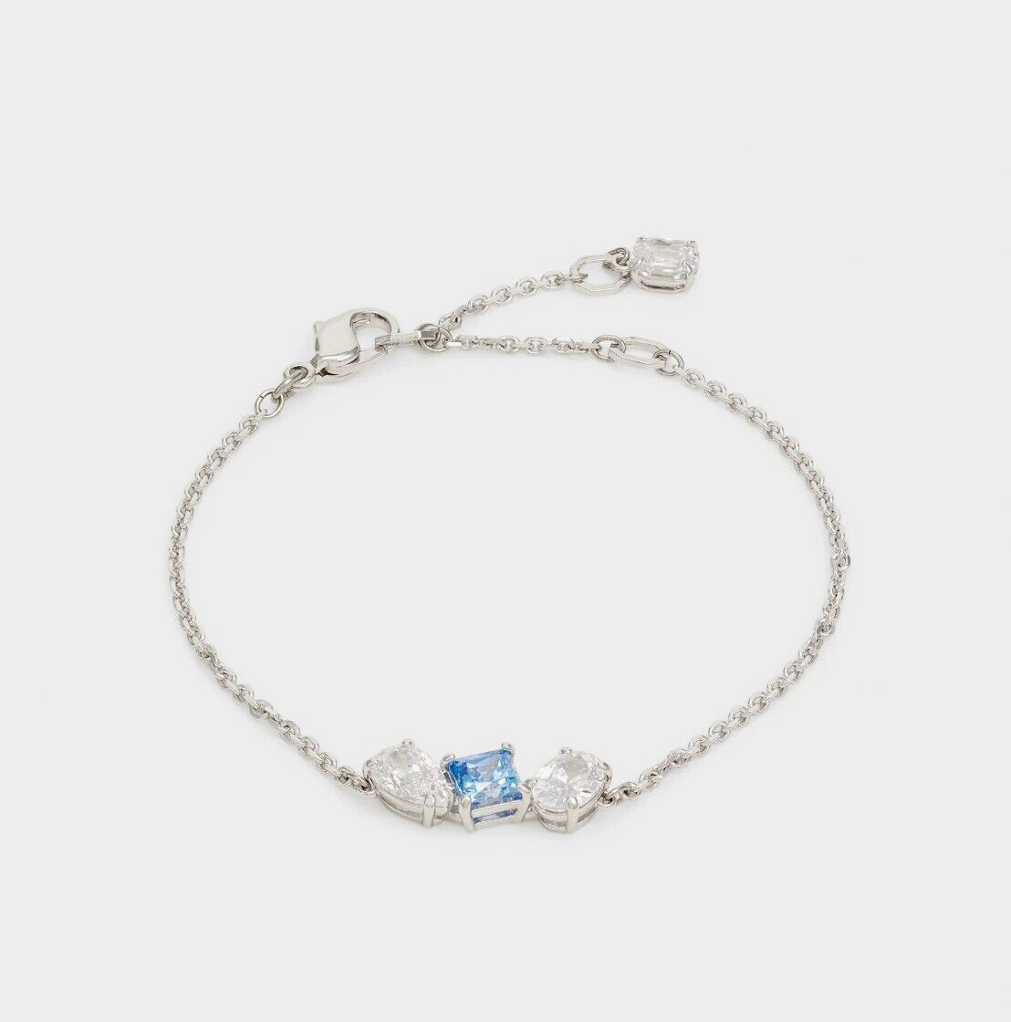 New in Gift Box SWAROVSKI 5668359 Rhodium Blue Mix Crystals  