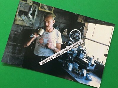 Found 4X6 Photo of Old Burt Munro The Fastest Indian Motorcycle at Bonneville