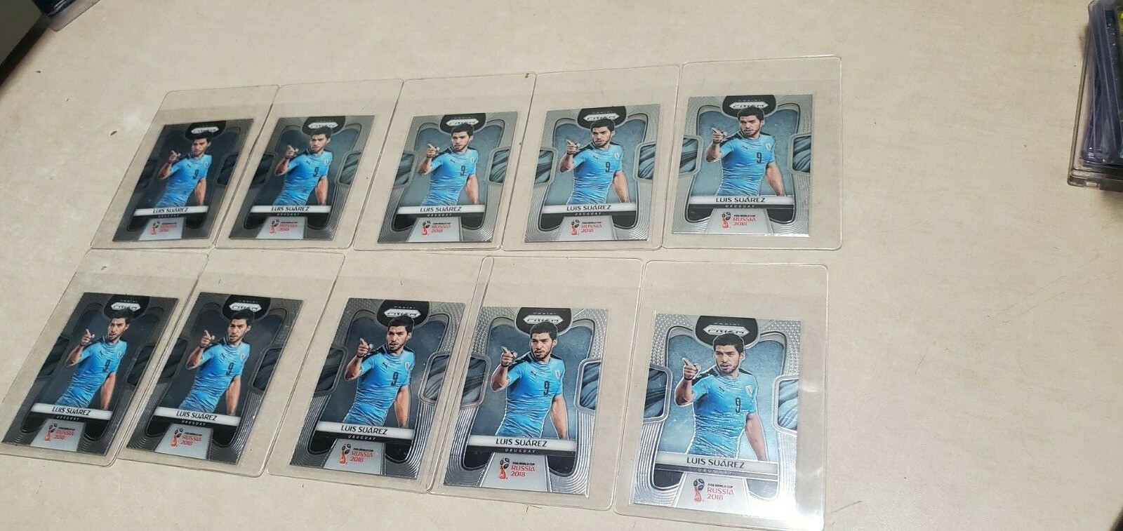 X10 LOT 2018 PANINI PRIZM WORLD CUP SOCCER LUIS SUAREZ #214 BASE URUGUAY T3093