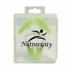 Nutravicity Silicone Swimming Ear Plugs and Nose Clip Set Water Sports, Green