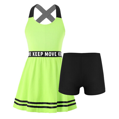 girls green athletic dress Green Contrast Cutout Tennis Dress & Reviews - Green - Sustainable Yoga  Dresses&Yoga Jumpsuit