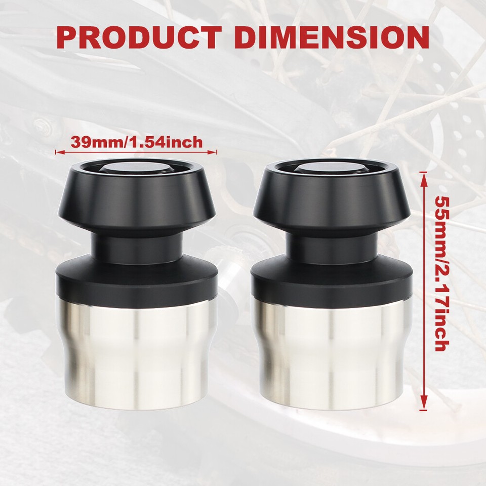 Xitomer Stainless Rear Axle Sliders, Fit For Ninja ZX-25R 2020