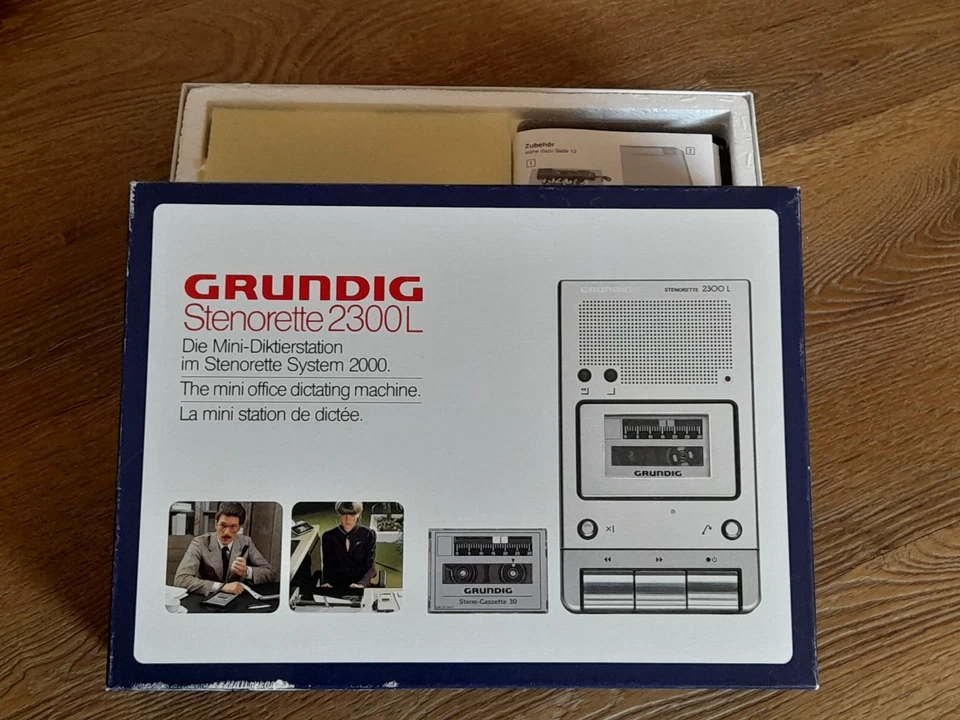Grundig Stenorette  2300 L, in Ovp, Retro! Vintage! - Bild 2 von 4