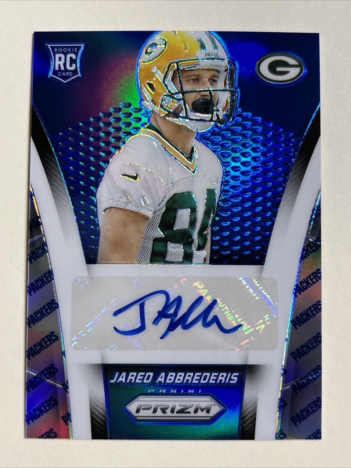 Jared Abbrederis Panini Prizm Autograph Rookies #ARJB Team Logo
