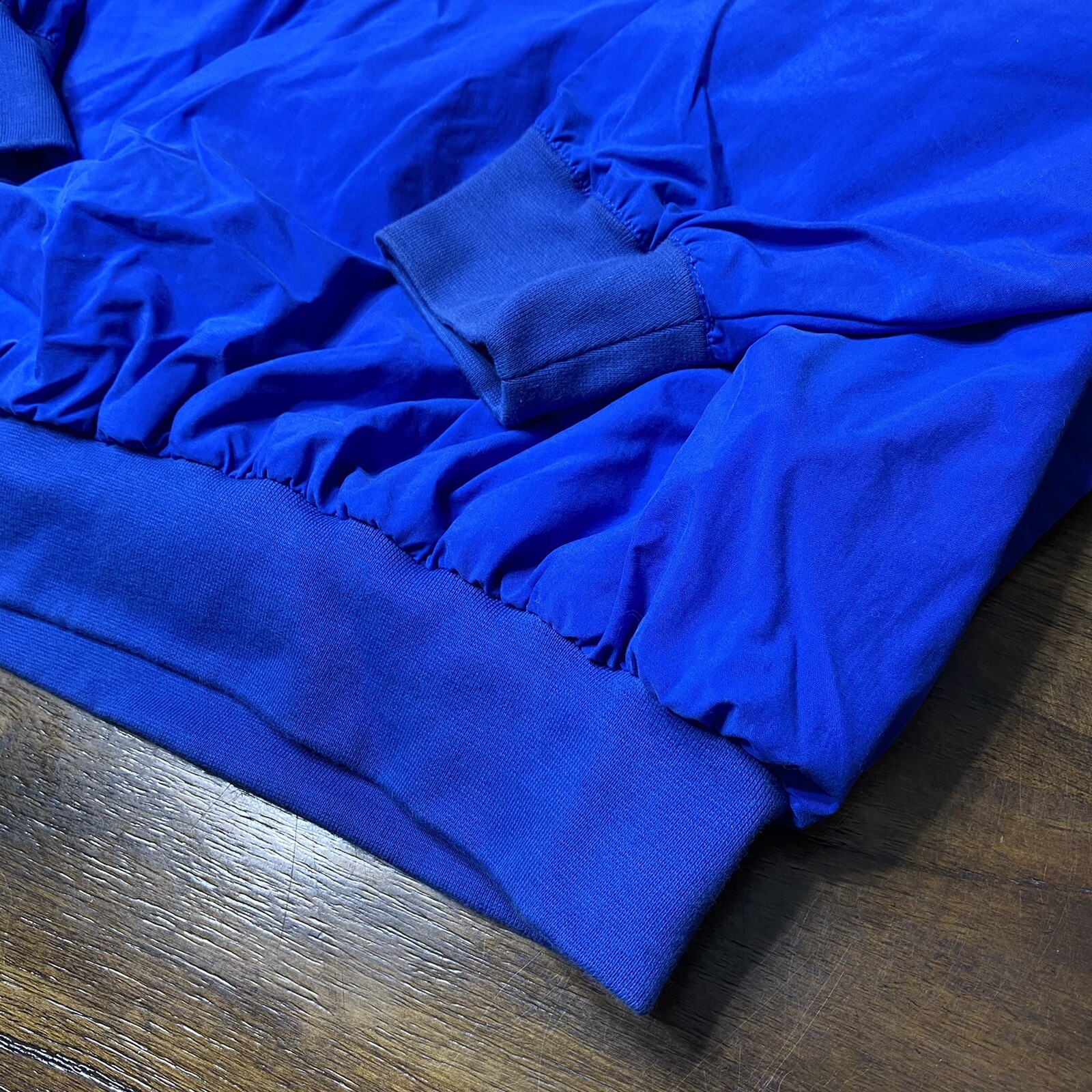 Vintage Polo Ralph Lauren golf pullover windbreaker jacket large blue spell out thumbnail 2