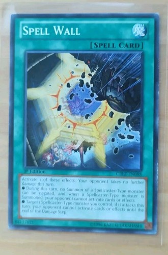 Yu-Gi-Oh! Spell Wall Card – CBLZ-EN088 Common 1st Edition From Cosmo Blazer Set