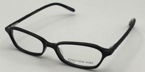 Jones New York Womens Petite Plastic Rectangle Eyewear Frame, Black J220 49mm - Picture 7 of 13