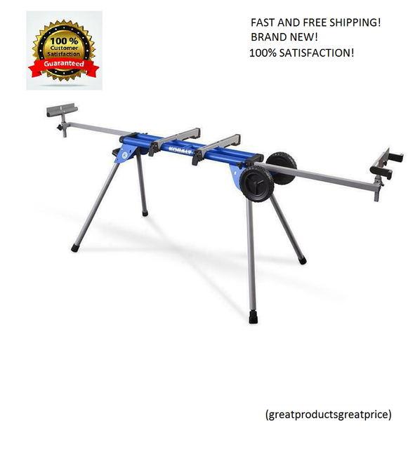 Kobalt KMSS16 Steel Adjustable Rolling Miter Saw Stand for sale online