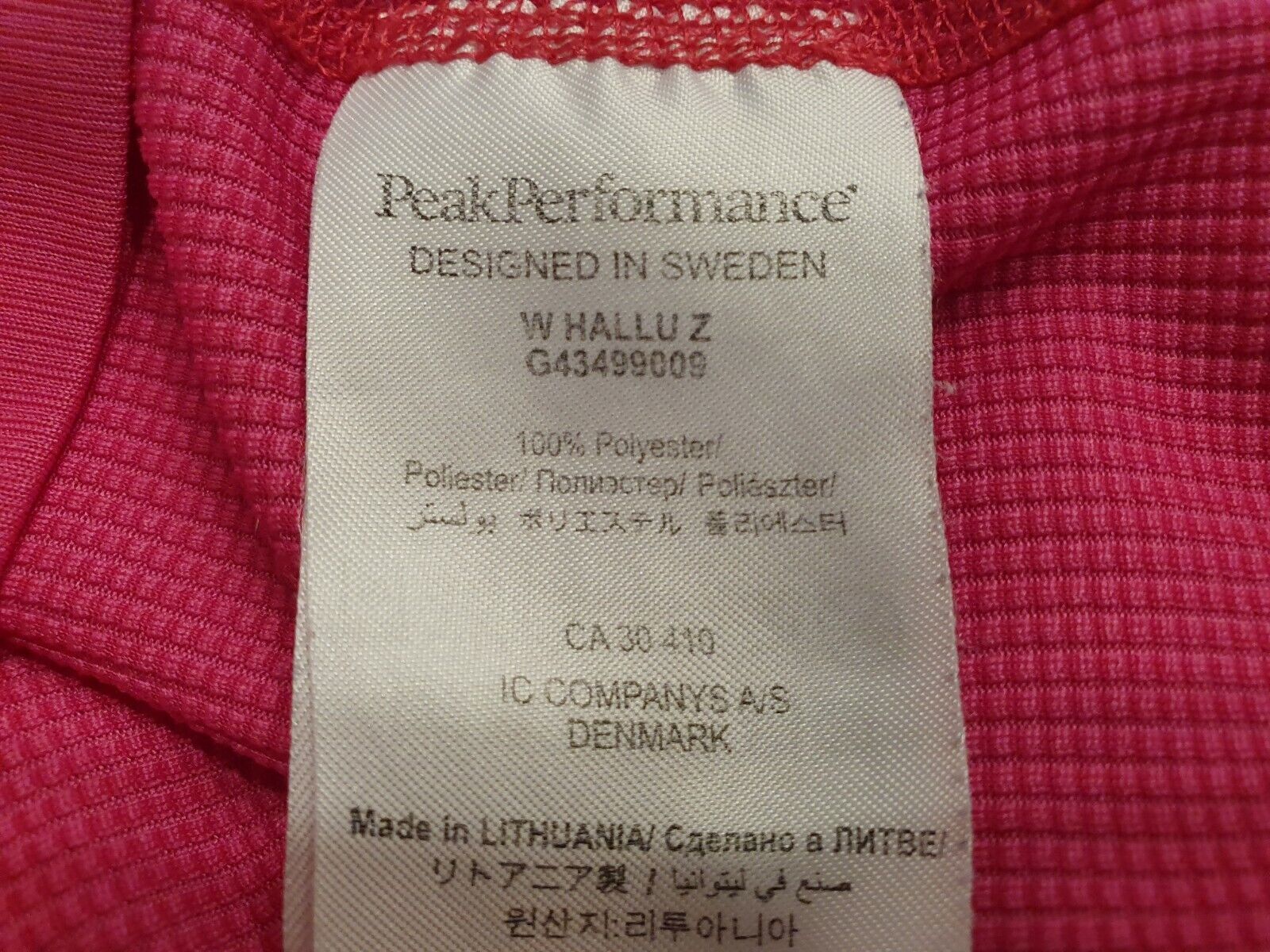 Peak Performance Hallu Zip Base Layer Polartec je… - image 6
