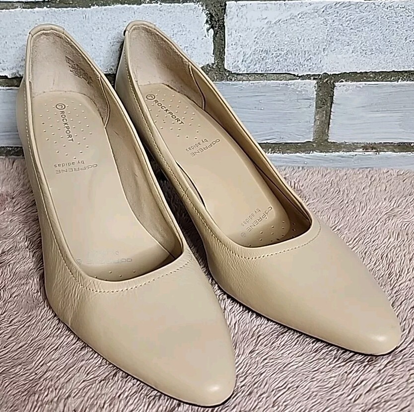 ☆ Rockport AdiPrene by Adidas Womens Heels Pumps Leather Biege