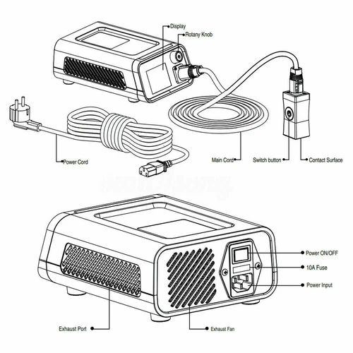 WOYO 110V 800W Induction Heater Car Removal Paintless Dent Sheet Repair Hot Box - Bild 8 von 11