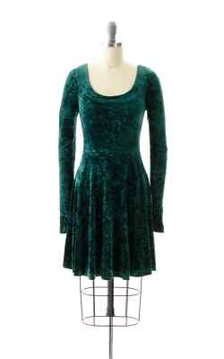 betsey johnson green velvet dress Retro Stage Cowl Neck Jacquard Strap Maxi Dress for Women main image 1