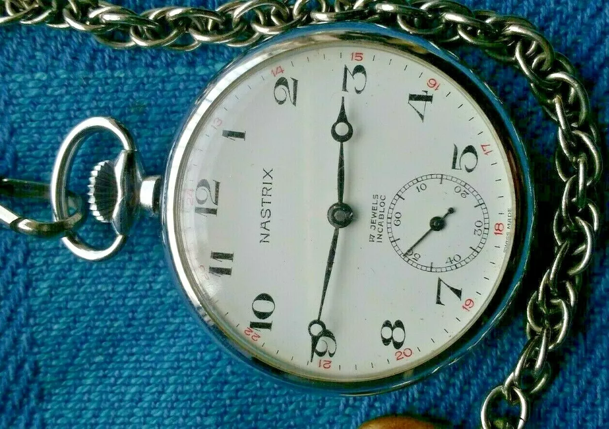 Nastrix pocket watch clearance