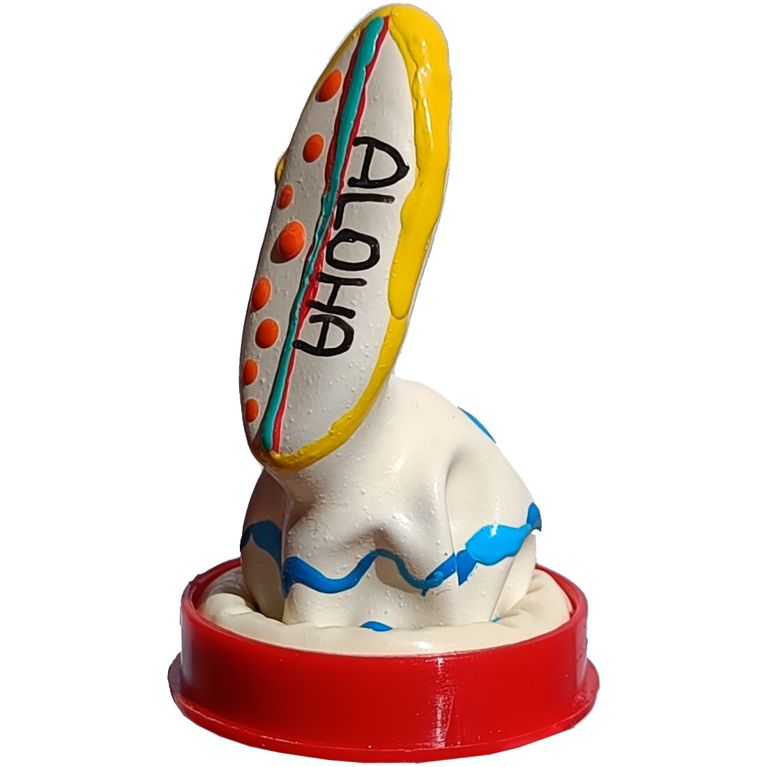 Scherzkondom , Surfbrett, Scherzartikel Kondom, Spaßkondom, handbemalt