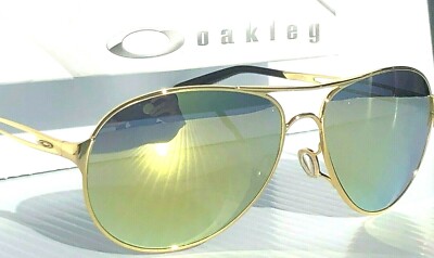 NEW Oakley CAVEAT Gold POLARIZED Galaxy Gold Mirror Womens Aviator Sunglass 4054