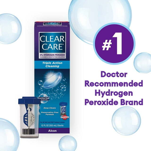 Clear Care Contact Lens Cleaning and Disinfecting Liquid Solution, Twin