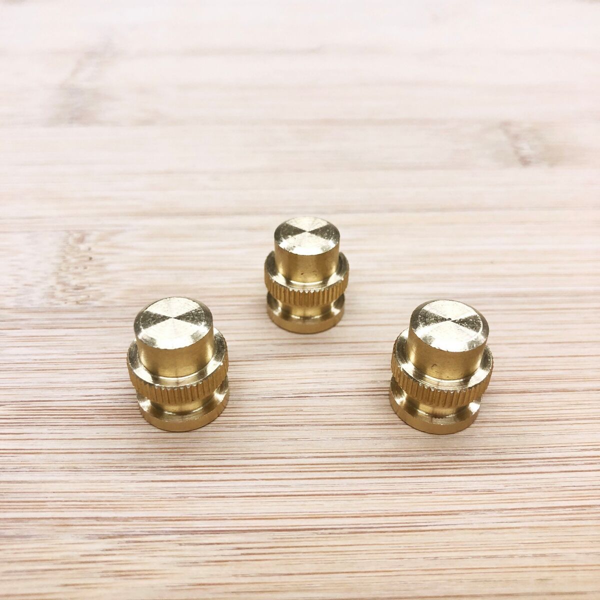 Three (3) Vintage Coleman 242 Brass Ball Nut Lantern