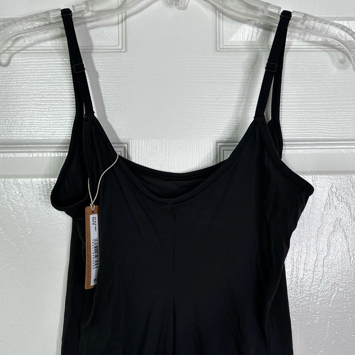 NWT Skims Fits Everybody Slip Dress in Onyx Women's Sz M | eBay