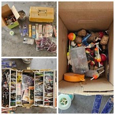 Vintage Plano Fully Stocked Tackle Box & Other Fishing Tackle